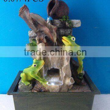 polyresin animal water fountain table frog water fountain desktop fountain indoor water fountain