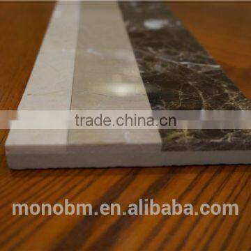 New Design 120*600mm door compress marble border design backed porcelain