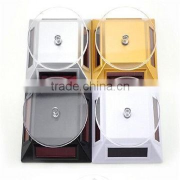 Solar Powered Rotating Jewelry CellPhone Display Turntable Plate