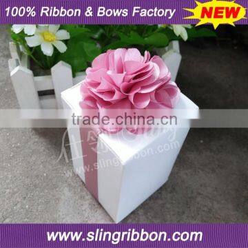 satin ribbon sheer ribbon pre-tie bow for gift packaging