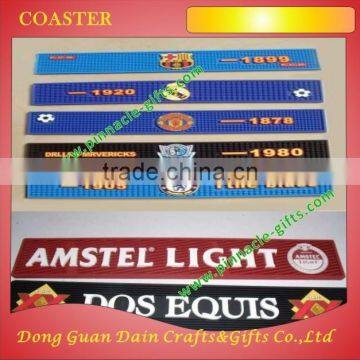 Rubber pvc bar mats for promotions with custom brands