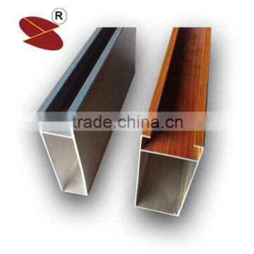 False ceiling materials aluminum U shape baffle ceiling