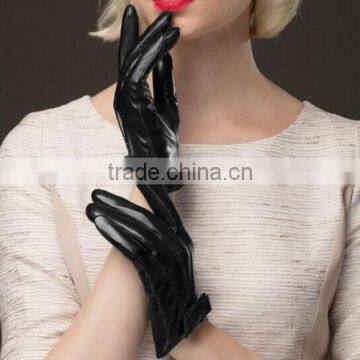 Fancy Black Sexy Leather Gloves Hot Sale Sexy Leather Gloves