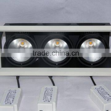 3*18W Led COB Grille downlight,Three-head CITIZEN COB