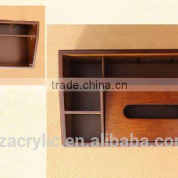 Desktop White Beauty Acrylic/wooden Organizer Box photo-2