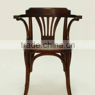 Wooden Design Coffee Shop Arm Chair photo-3