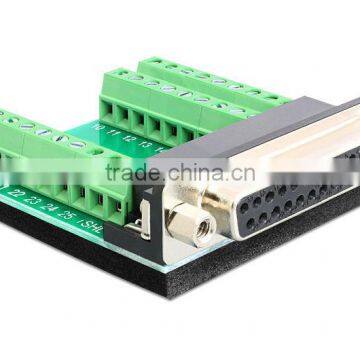 D-Sub DB25 pin female Terminal block 5.0 Pitch connector