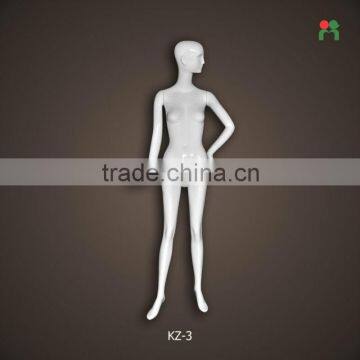 Fiberglass fashion mannequin female sale hand bag dummy doll(glossy white KZ-3)