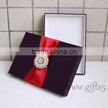 Custom Handmade Elegant wedding gift boxes for invitaions