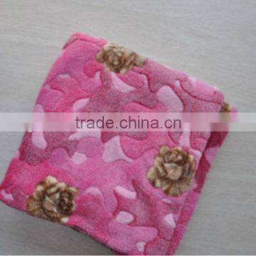 3d printed coral fleece fabric blanket