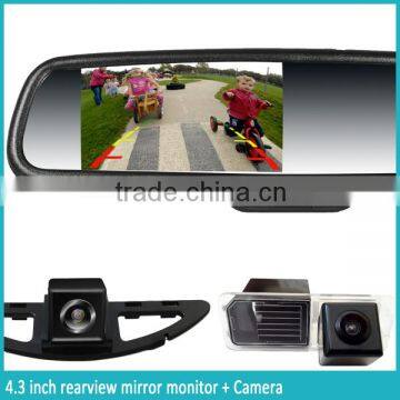 Latest 4.3 Inch Car Rear View Mirror Monitor With Universal Bracket and Waterproof Camera photo-2