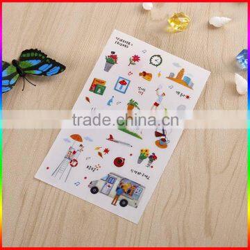 Full color Printing Die cut PVC sticker for Children