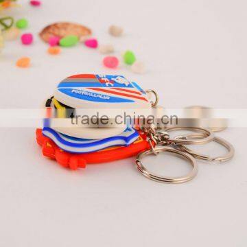 Various Countries Football Team Soft Pvc Keychain Pvc Rubber Key Chain photo-2