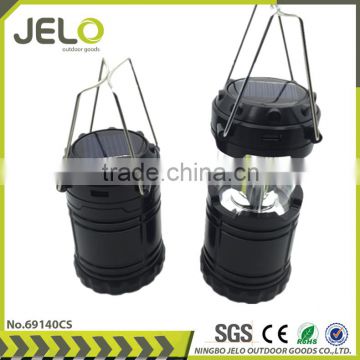 New Solar Rechargeable 3xCOB POP UP Camping Lantern Collapsible Light Telescopic Hanging Lantern