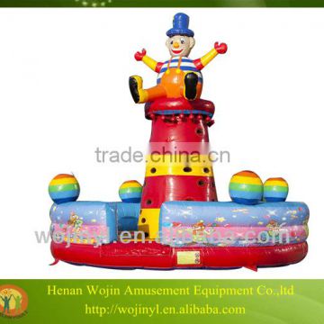 Cheap inflatable climbing tower clown /climbing sport games