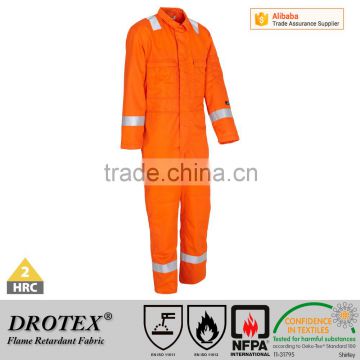 Drotex FR Aramid Lightweight Offshore Flame Retardant Orange Coverall