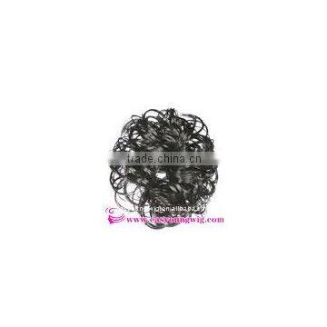 Custom made elastic band synthetic hairpieces, wigs hair accesorries