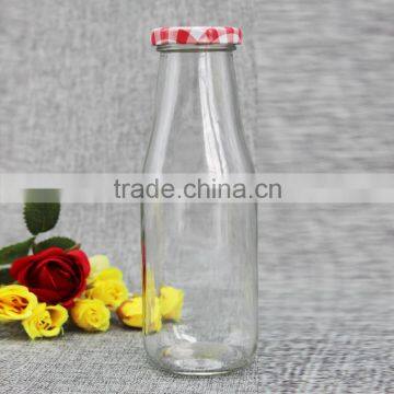 300ml glass juice bottle with cap