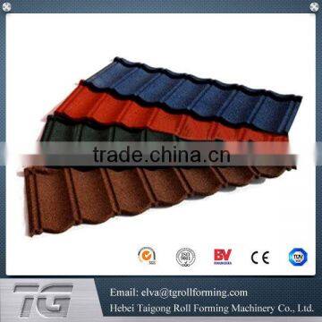 High efficiency stone-coated metal roof tile making machine