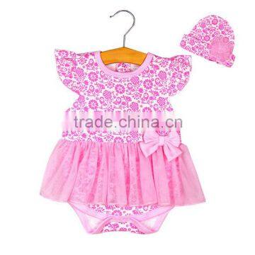 2016 new baby clothing cotton baby climbing clothing stamp Jumpsuit Romper newborn baby