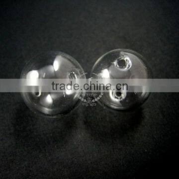 20mm round glass beads bottles with 2mm open mouth transparent DIY glass pendant charm findings supplies 3070050