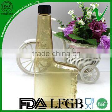 High Quality Clear Popular Square Plastic Bottle 500ml for Fuel Oil Packaging photo-2