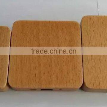 Square Wooden Power Bank With Mirror,mirror Wooden Power Bank, Mirror Power Bank