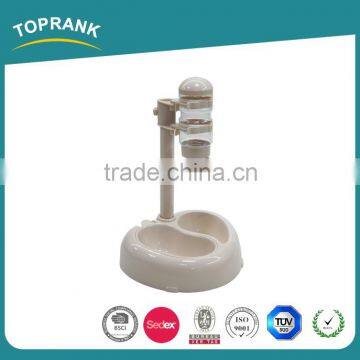 Professional pet food water dispenser self-motion separable pearl pet water and food feeder with great price