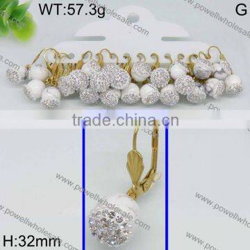 Fashion Latest white diamond fancy earring designer