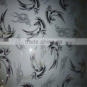 acid etched pattern glass panel
