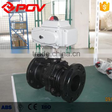 flange connection WCB electric ball valve