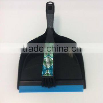 plastic cleaning dustpan and brush set for table