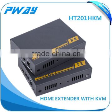 IR extender with HDBaseT cable rj45 hdmi kvm extender IR 100m support USB keyboard