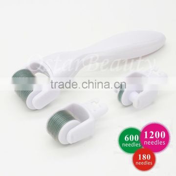 HOT 3in1 Derma Roller replaceable roller head (1200 / 600 / 180 needles)