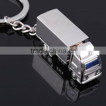 Wholesale 3D truck mold metal key chains/3D Truck keychains on sale