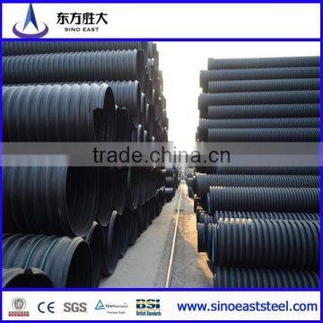 Dewatering double wall corrugated pipe