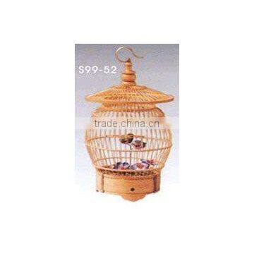 wooden bamboo bird cage