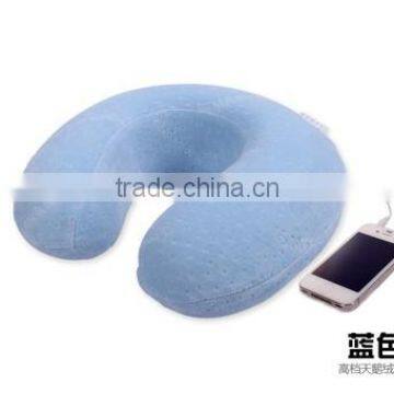 custom digital printing built-in speaker travel pillow