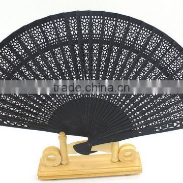 Wholesale Cheap Filigree Wooden Folding Hand Fans Various Colors