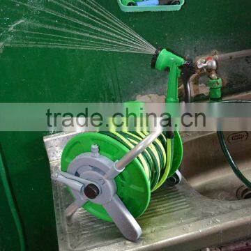 15 Meters Flat Hose With Mini Water Hose Reel