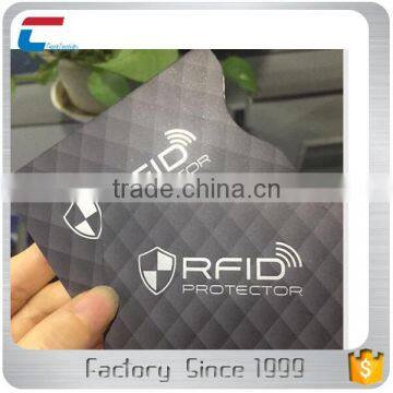 Hot stamping logo credit Card Sleeves With Anti-Theft RFID Blocking for credit card