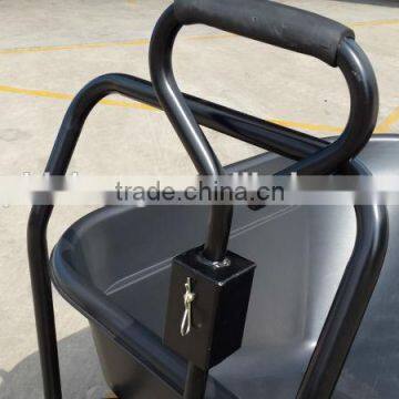 Four Wheels Plastic Tray 130L Wheelbarrow Cart photo-5