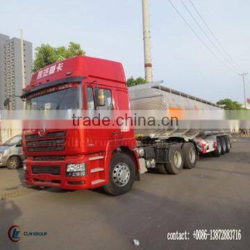 CLW 3 axle Aluminum Alloy Oil Trailer 50000 liter with Shacman Tractor