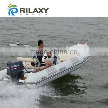 Rigid Inflatable Fiberglass Pontoon Boat