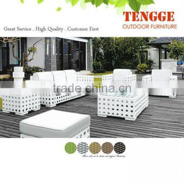 rattan square combination outdoor sofa set with cushion