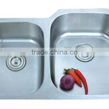 Double bowl kitchen sinks