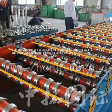 Arc Bias Glazed Tile Roll Forming Machine photo-3