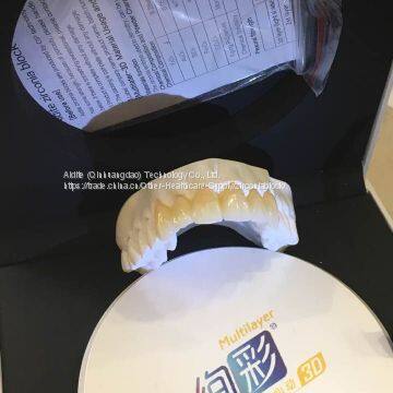 Aidite Multilayer 3D Dental Zirconia Block/blank for Cad/cam Open System 98mm photo-5