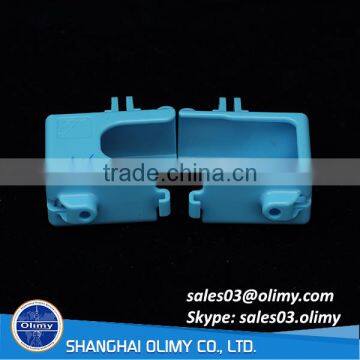 Custom injection molded Blue PBT Housing, plastic injection molding housing