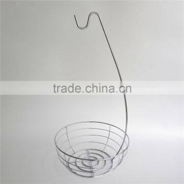 WI2915 Wire Fruit Bowl Holder Display Basket With Banana Hanger Hook photo-3